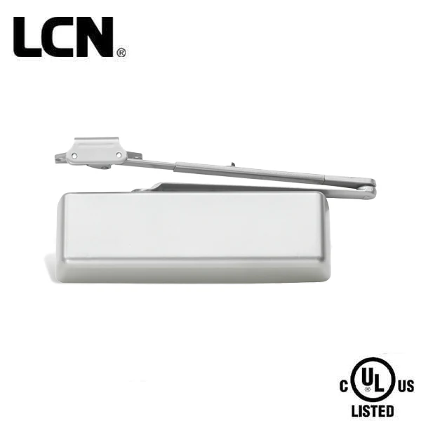 LCN - 4040XP - Hydraulic Door Closer - Regular Arm - Non-Handed - Size 1-6 - Plastic Cover - Aluminum - Grade 1